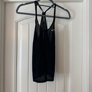 Nike Racerback Athletic Tank in Black - Size Small